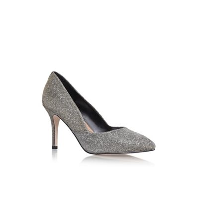 Metal 'Savannah' high heel court shoes